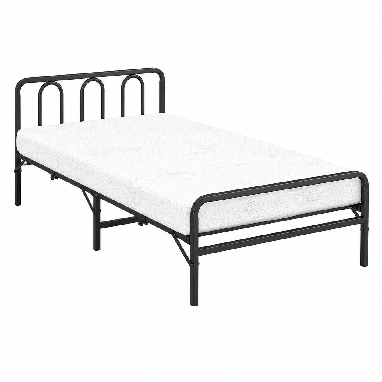 Faltbares Gästebett 90x200 cm mit Metallrahmen und Memory-Schaum