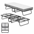 Faltbares Gästebett 90x200cm mit 13cm Memory-Schaum-Matratze, robuster Metallrahmen und Rollen, belastbar bis 200kg