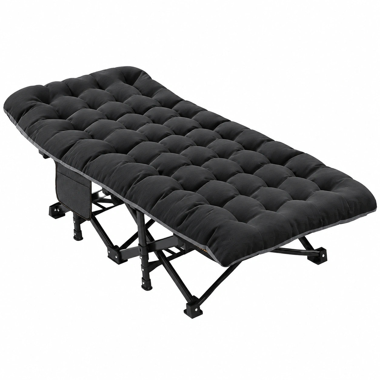 Faltbares Sonnenliege Campingbett 200KG Belastbarkeit mit Matratze und Taschen