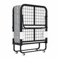 Faltbares Gästebett 90x200 cm mit 13 cm Matratze, 4 Rollen und Feststellern, bis 200 kg, ideal für Wohn- und Gästezimmer