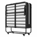 Faltbares Gästebett 90x200 cm mit Schaumstoffmatratze, Robuster Metallrahmen bis 200 kg