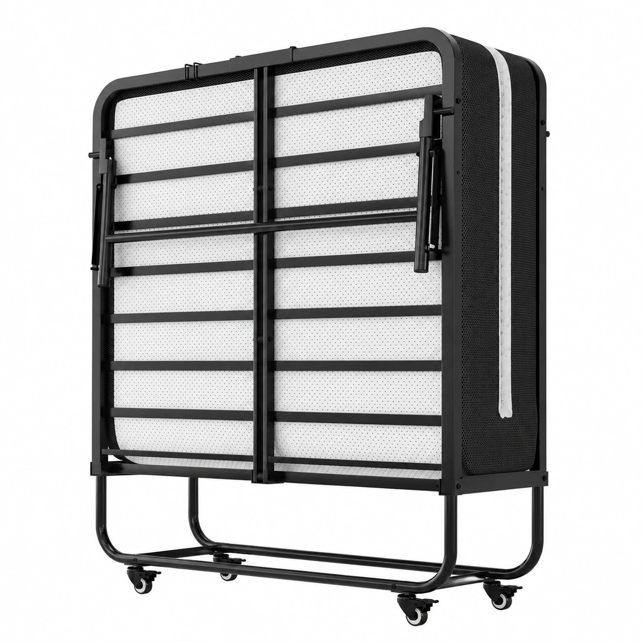 Faltbares Gästebett 90x200 cm mit Schaumstoffmatratze, Robuster Metallrahmen bis 200 kg