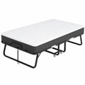 Klappbares Gästebett 120x190 cm mit Memory-Schaum und Rollen, Platzsparendes Faltbett bis 200 kg Tragkraft, inklusive Staubschutzhülle