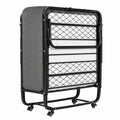 DICTAC Faltbares Gästebett 90x200 cm mit Memoryschaum-Matratze, Tragbar und Stabil bis 200 kg