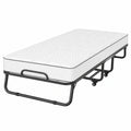 KESSER® Faltbett 200x90cm mit Memory-Schaum-Matratze, Belastbar bis 250kg, Metallrahmen, Inklusive Rollen